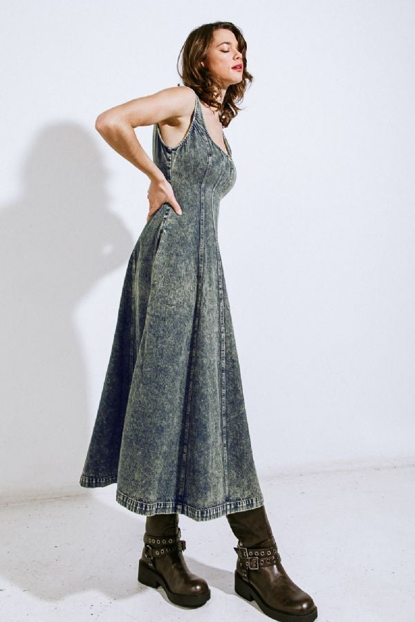 Denim Midi Dress