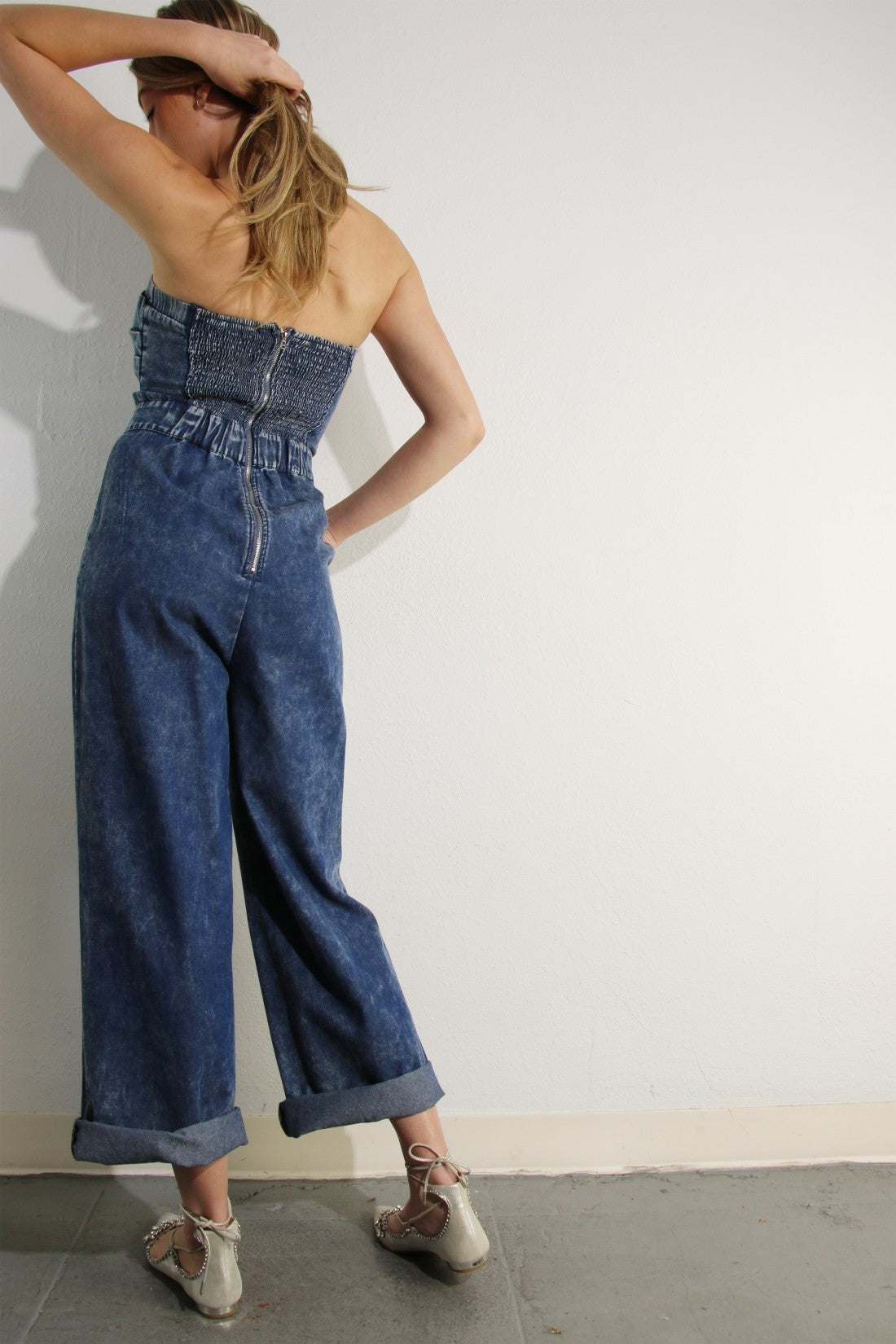 Bow Twisted Sleeveless Jumpsuit