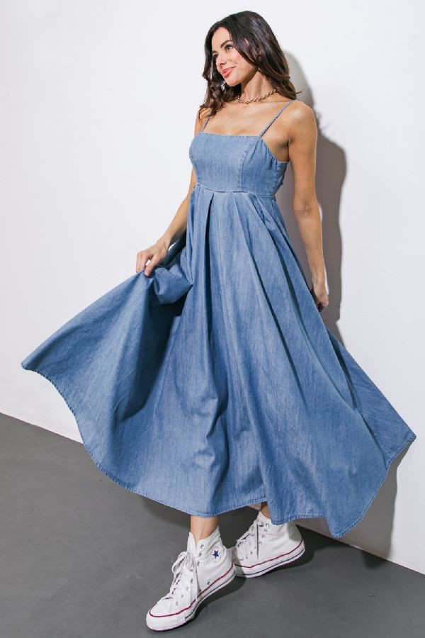 Denim Midi Dress