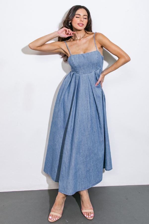 Denim Midi Dress