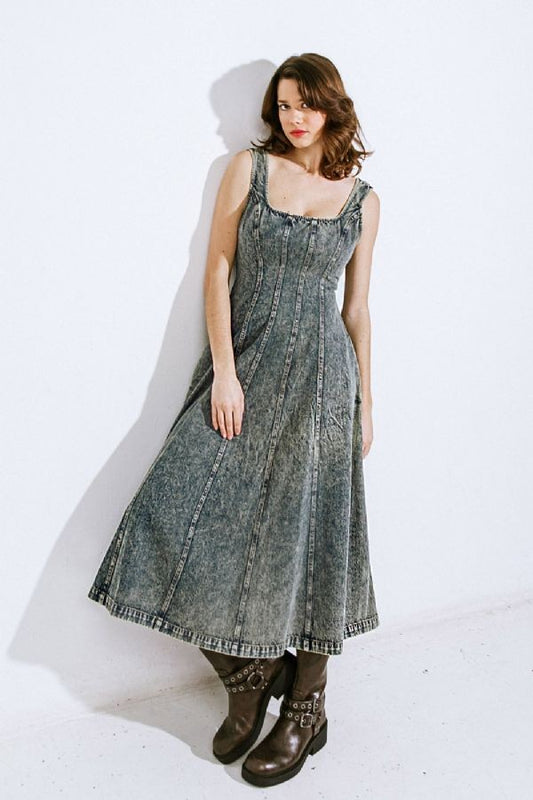 Denim Midi Dress