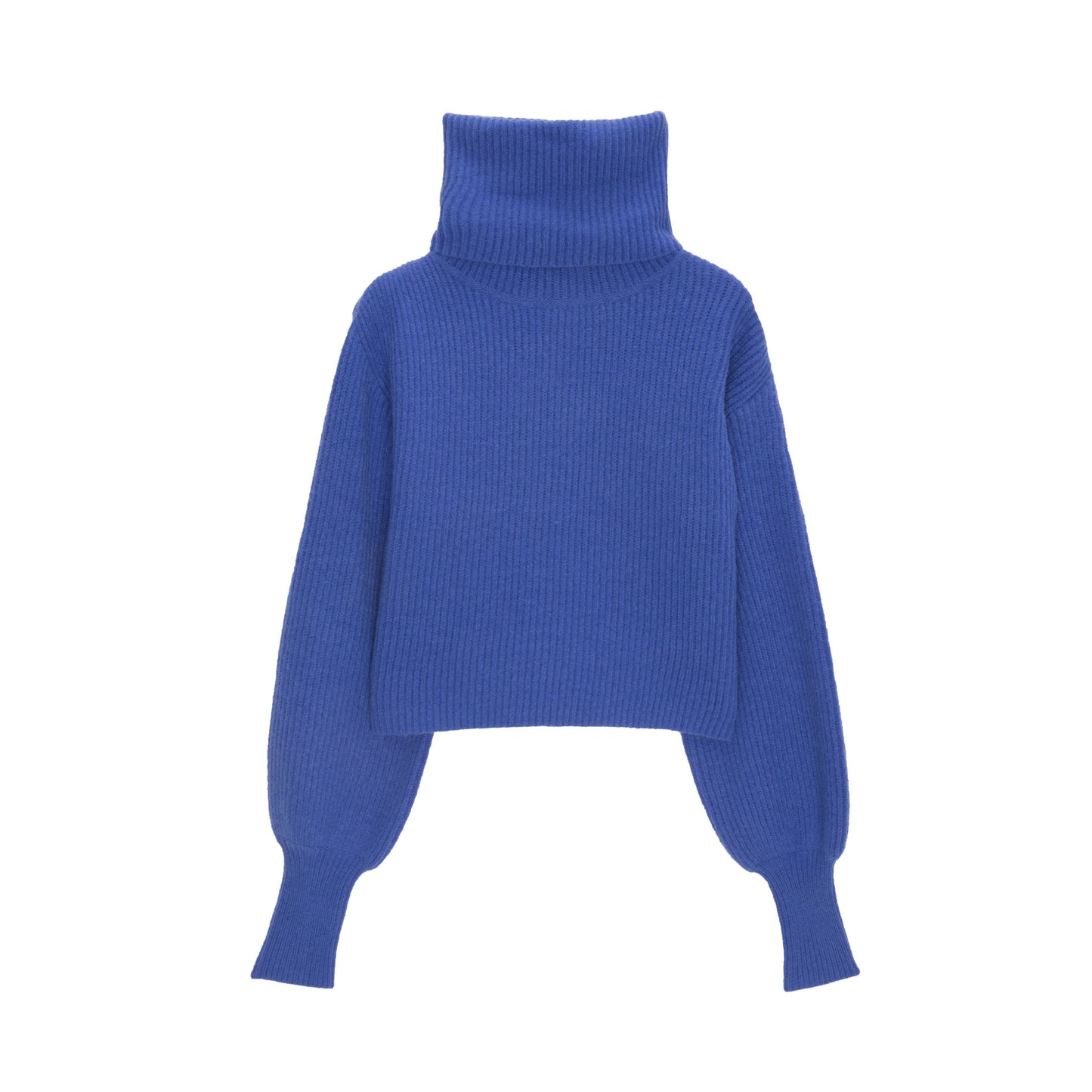 High Neck Jumper With Balloon Sleeve