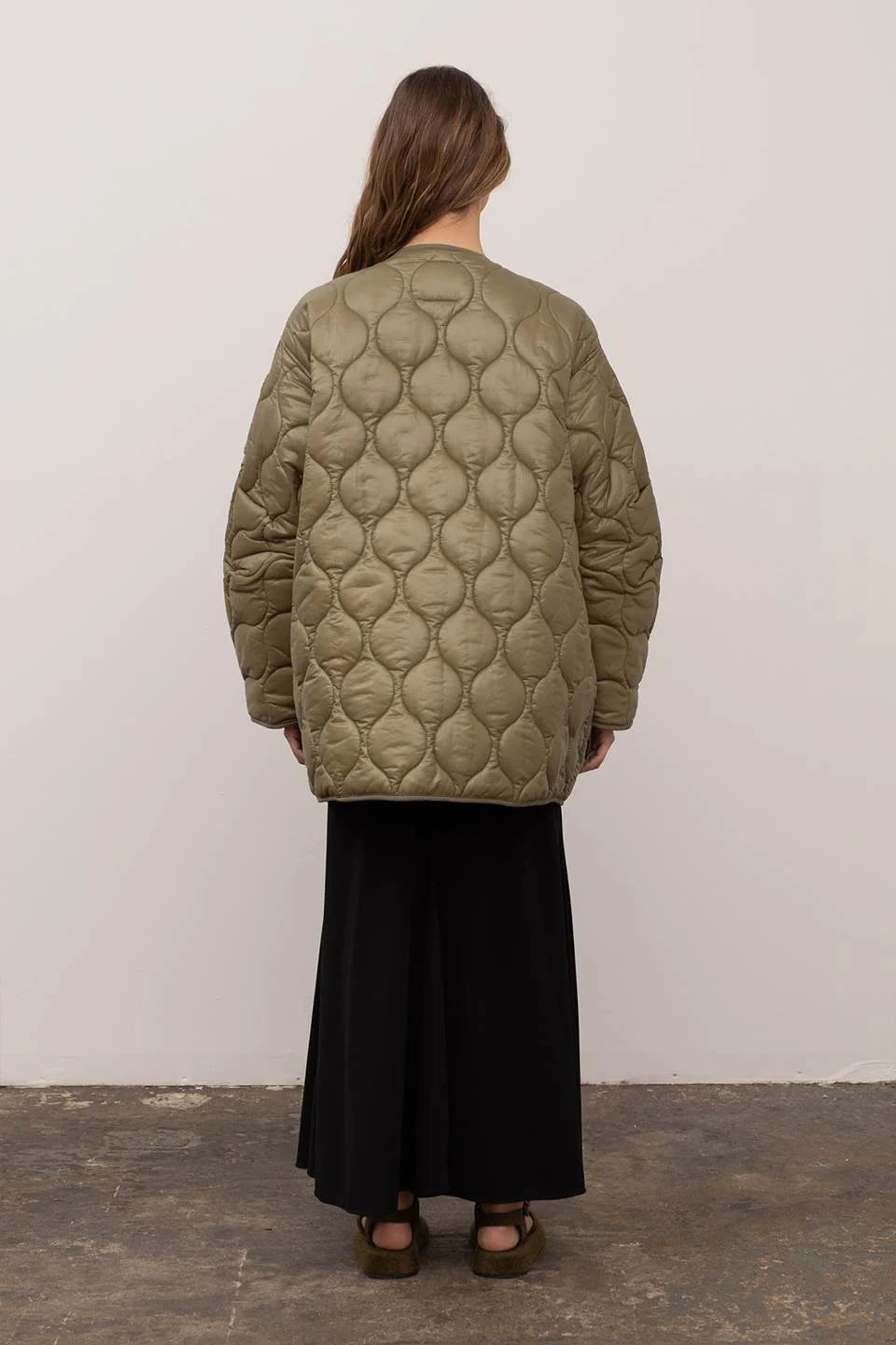 Toggle Closures Quilted Padded Coat