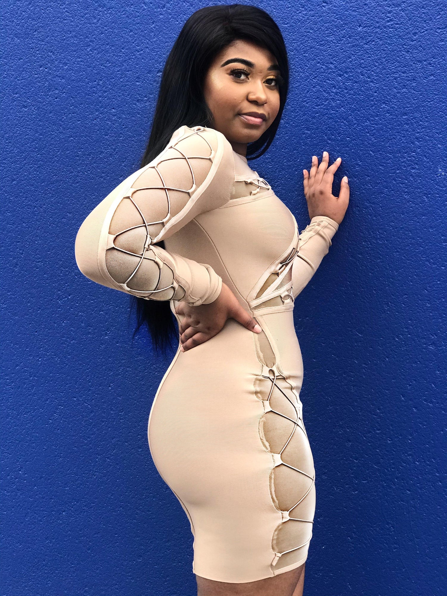 nude bodycon bandage dress Nude Bodycon Bandage Dress AX Paris US