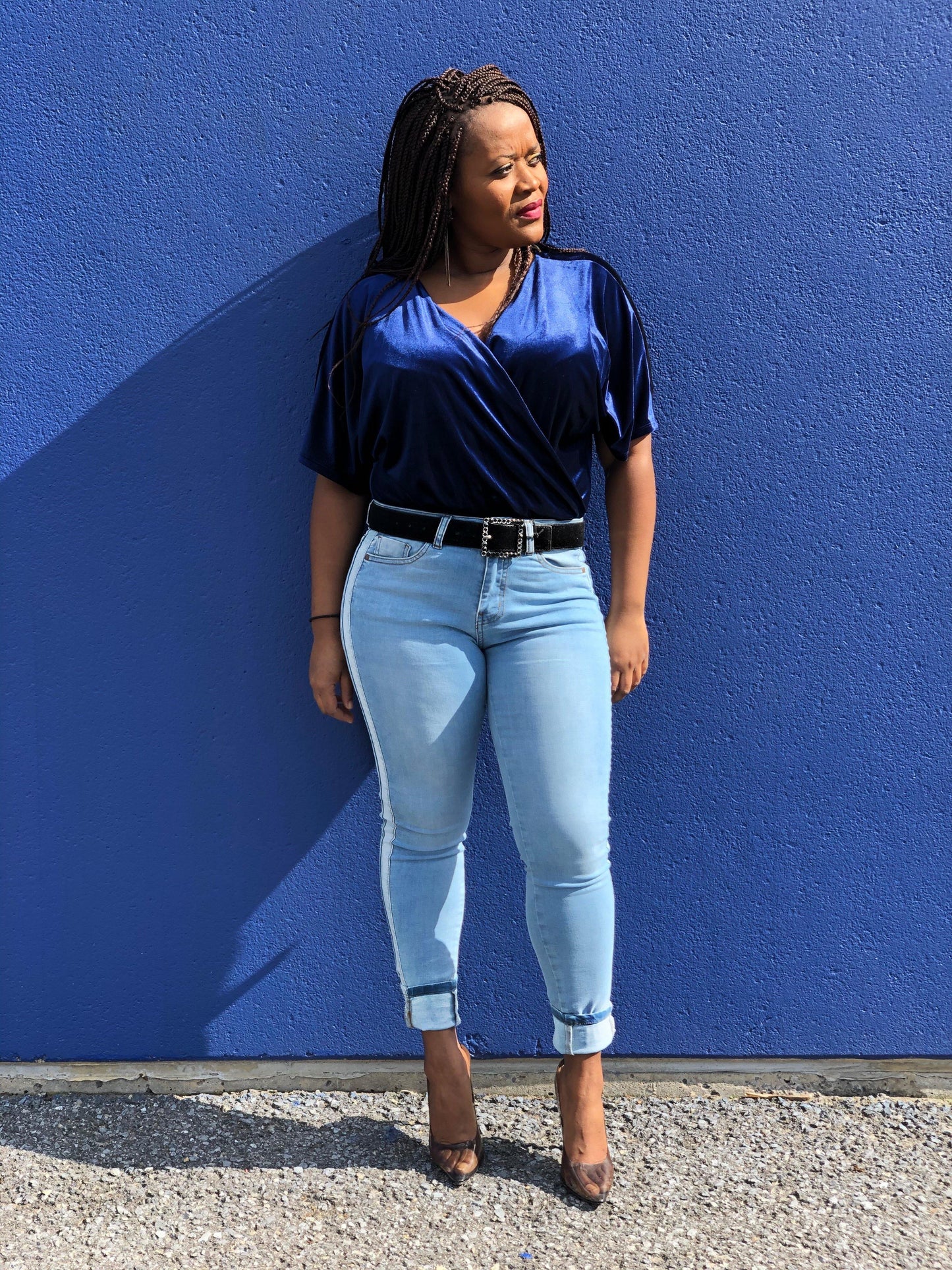 Taped Denim Jeans - Mylittlesisterskloset