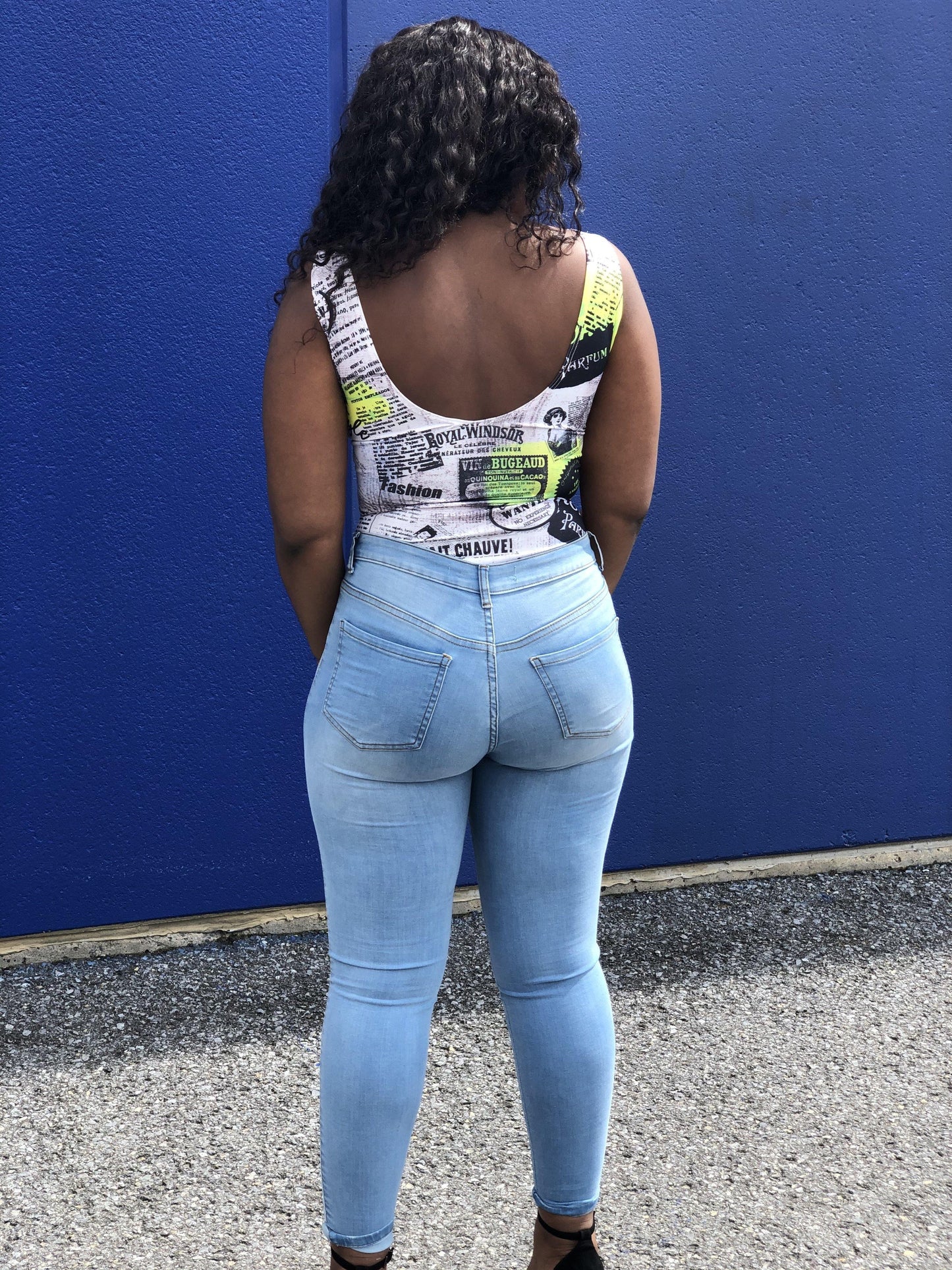 Taped Denim Jeans - Mylittlesisterskloset